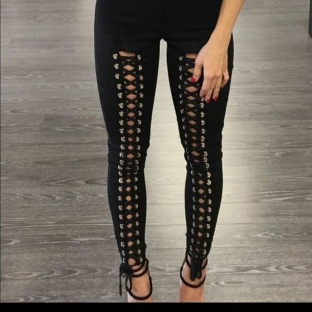 Women’s High Waist Pencil Leggings Stretchy - Picture 1 of 10